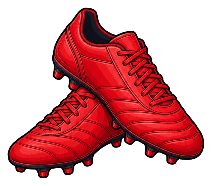 Preview for Red Rugby Boots Sticker