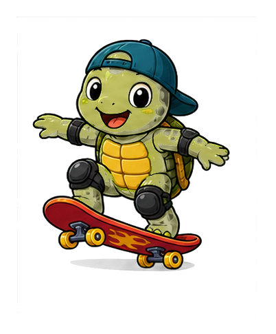 Preview for Skateboard Turtle Sticker