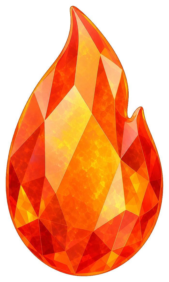Preview for Fire Opal Flame Sticker Graphic