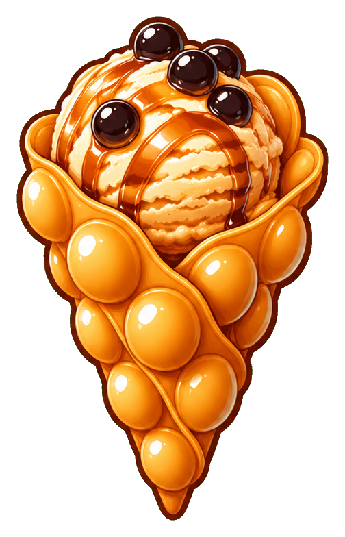 Preview for Boba Tea Egg Waffle Cone