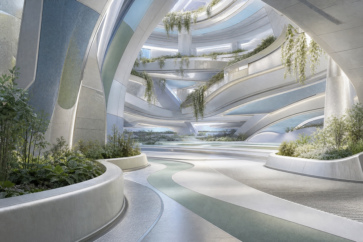 Preview for Cool Dawn Orbital Habitat Background