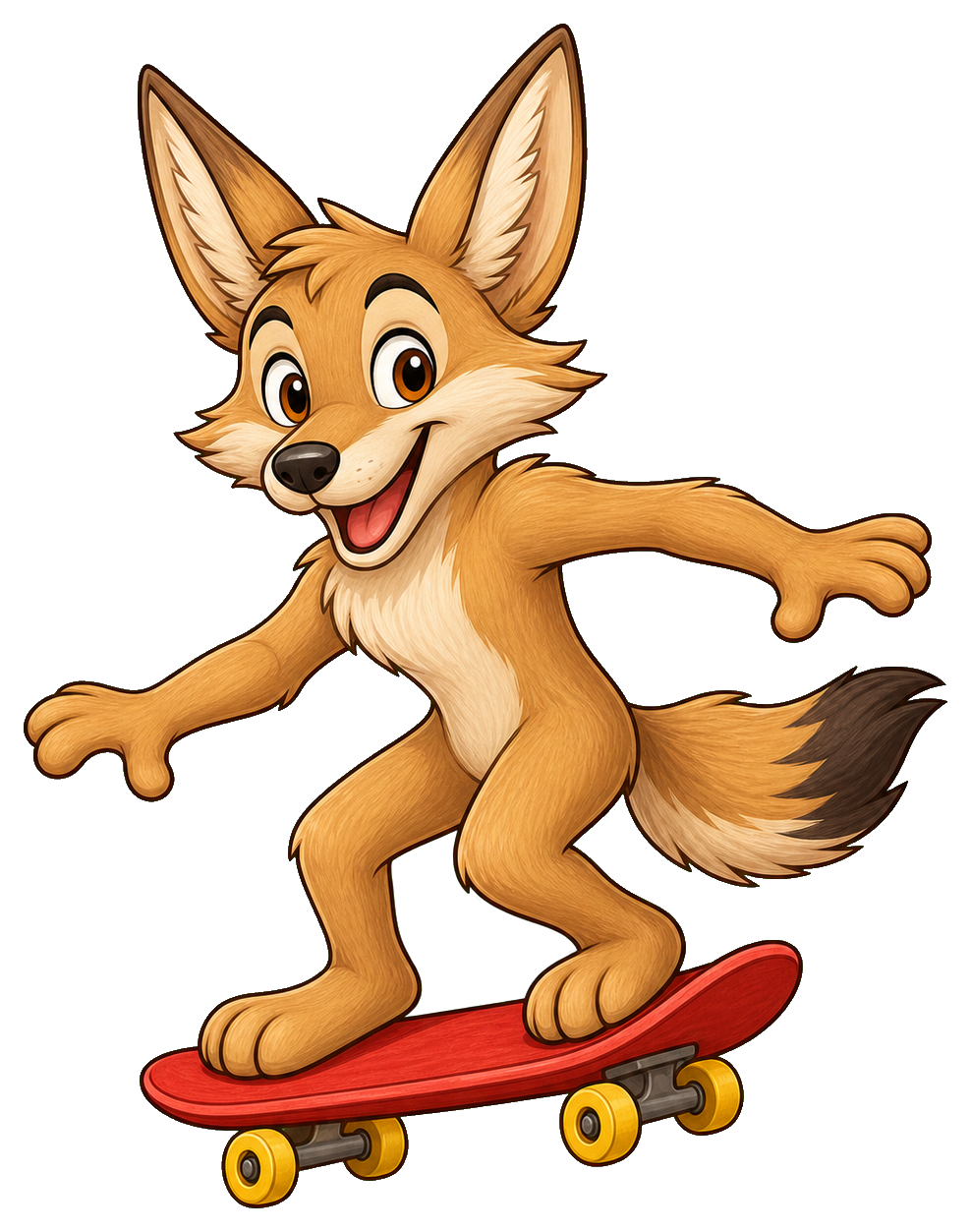 Preview for Skateboard Coyote Sticker