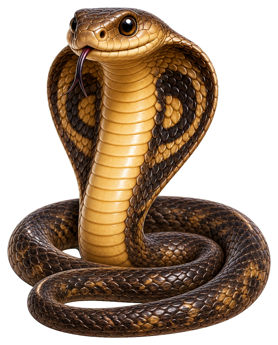 Preview for Coiled Cobra Snake Sticker