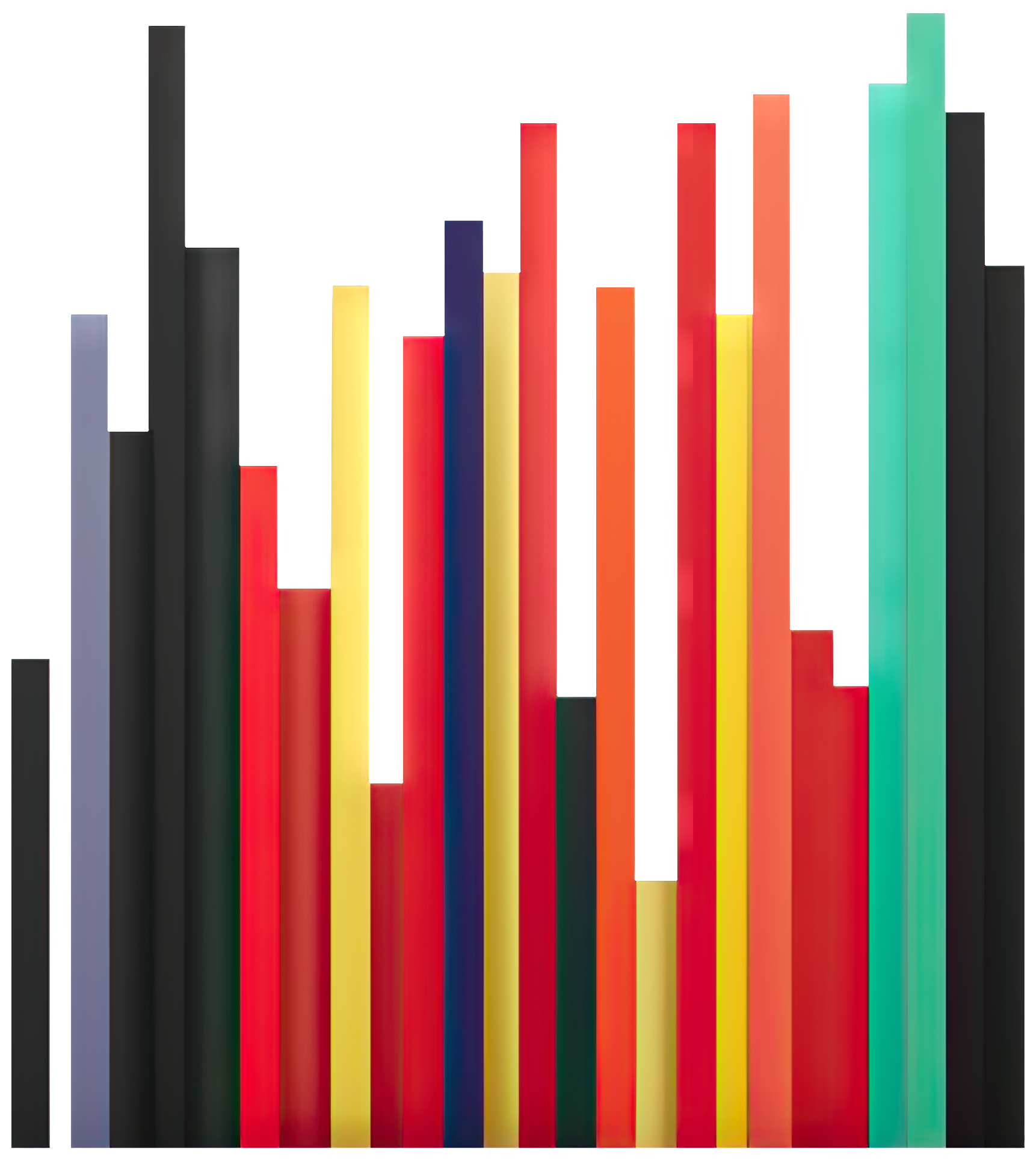 Preview for Colorful-bar-graph-visualization-logo-geometric-sticker-e0712