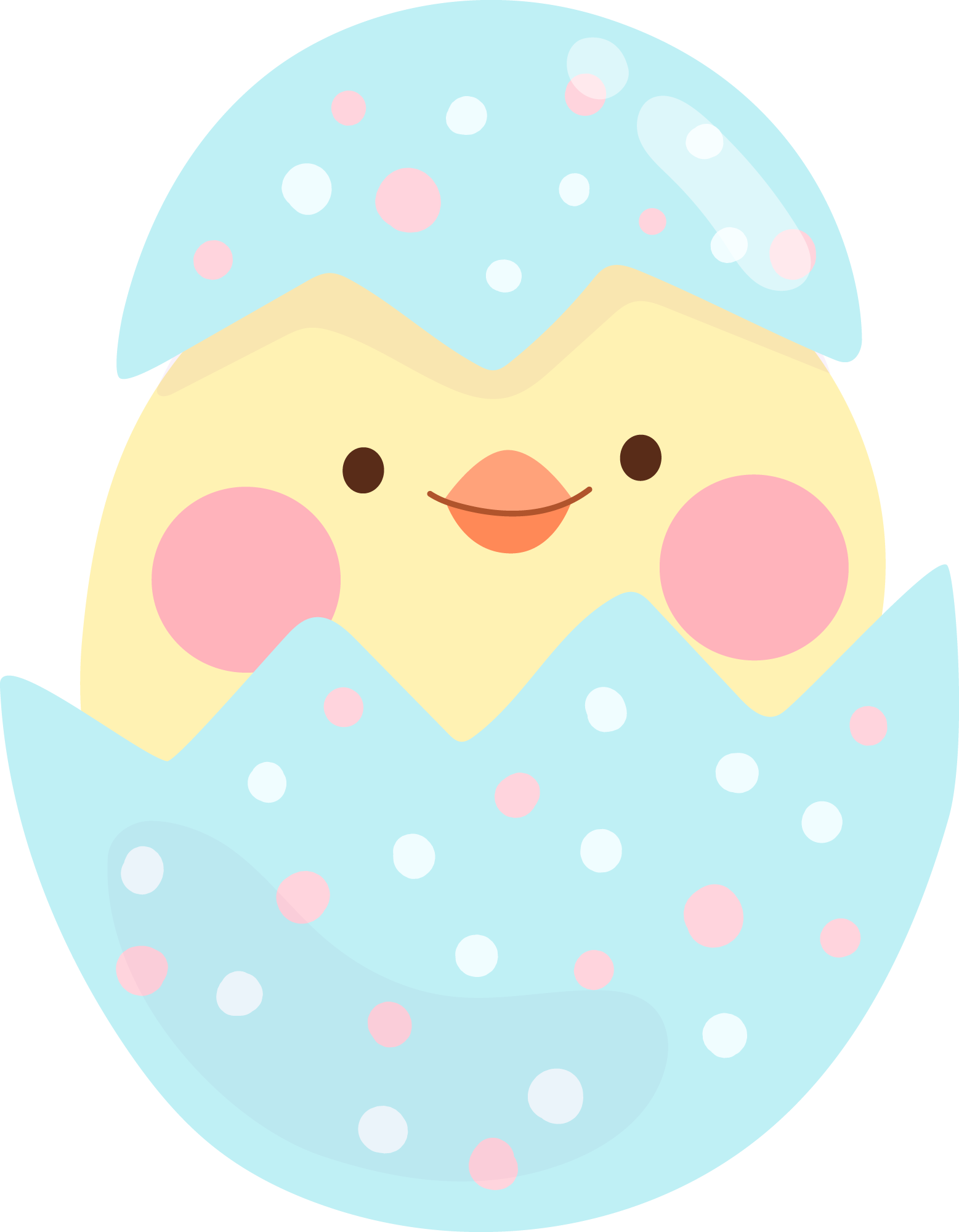 Preview for Cartoon-chick-hatching-egg-easter-sticker-5cef6