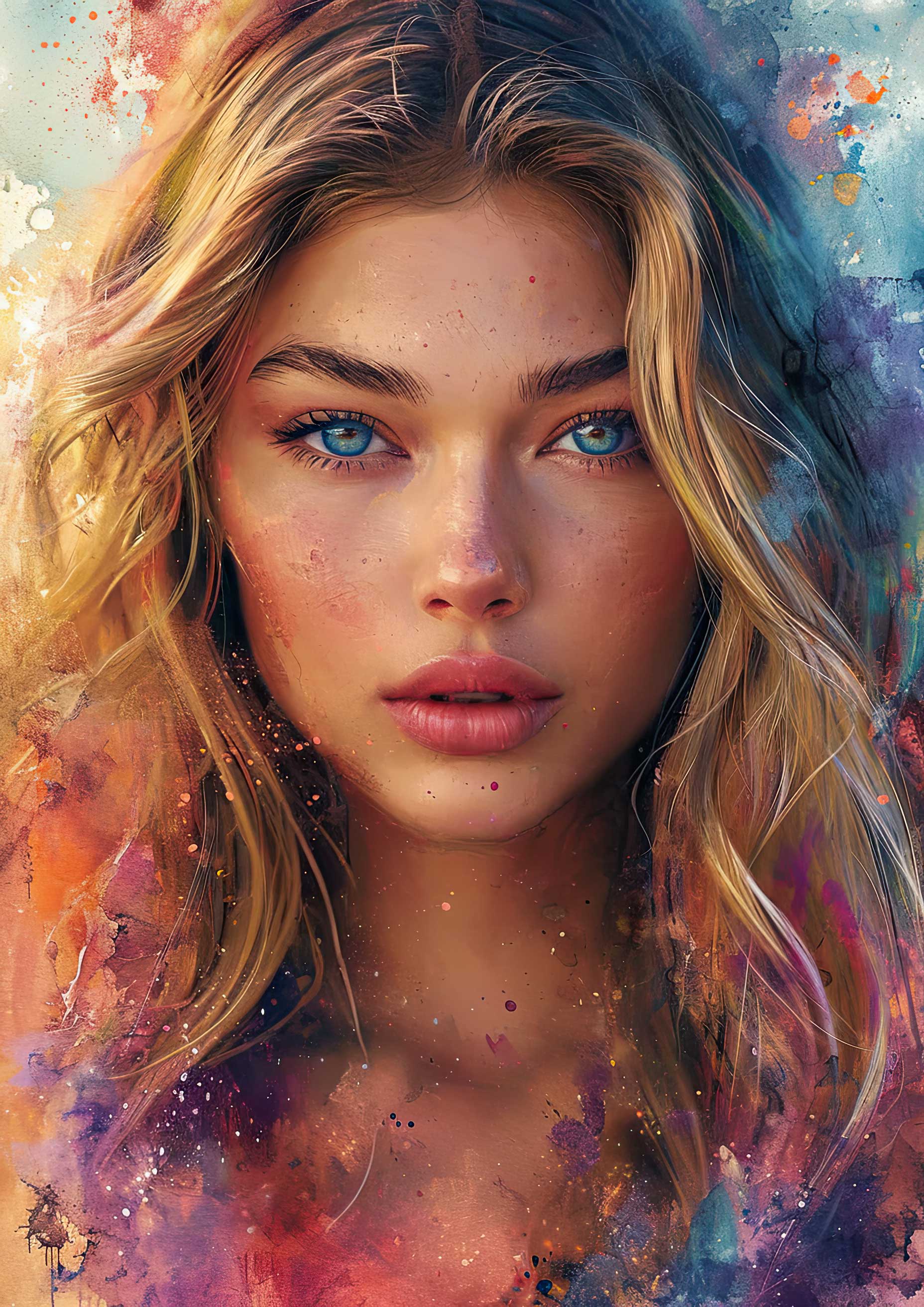 Preview for Vibrant-portrait-young-woman-celebrities-background-43899