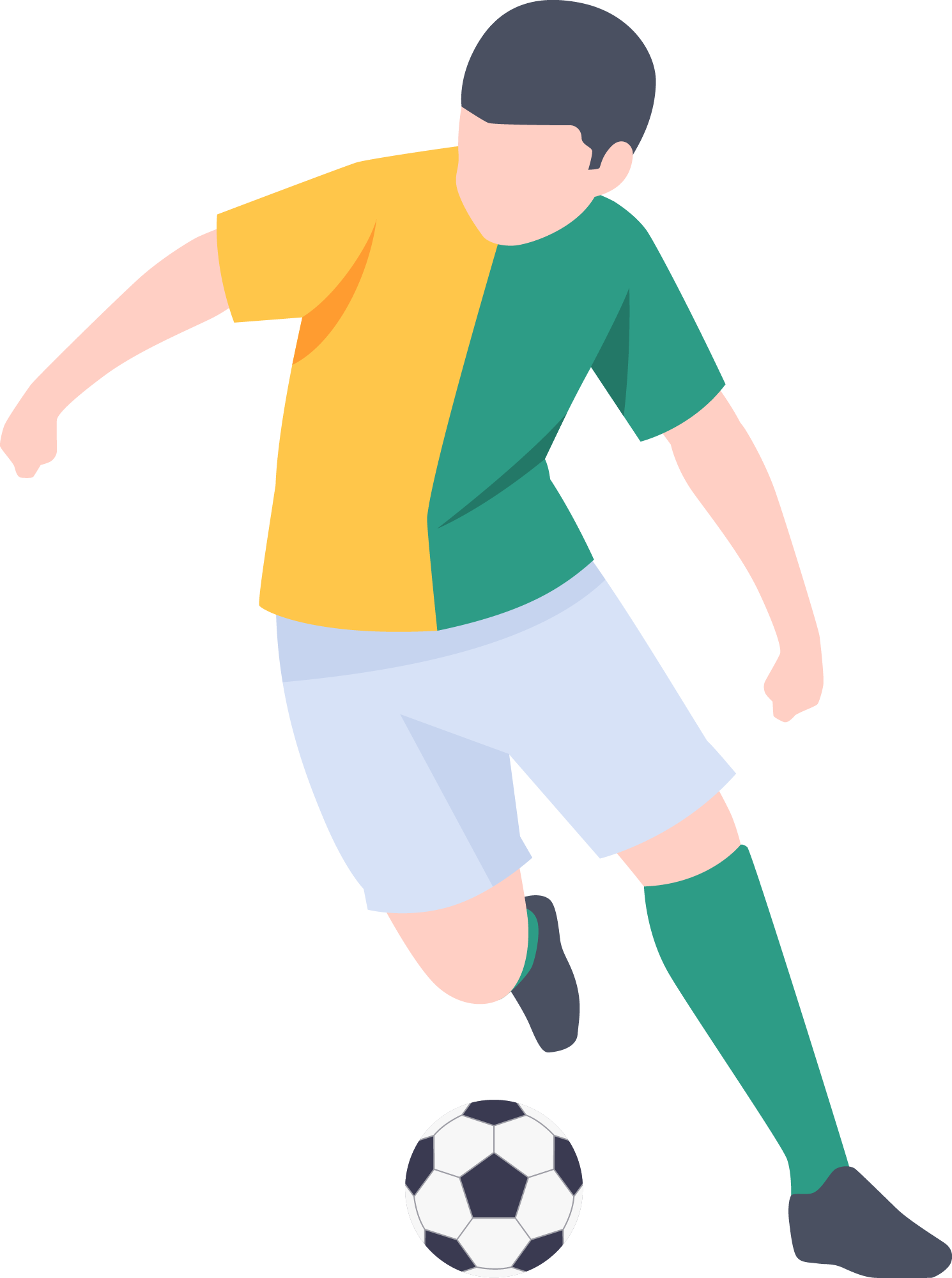 Preview for Soccer-player-illustration-sticker-0995a