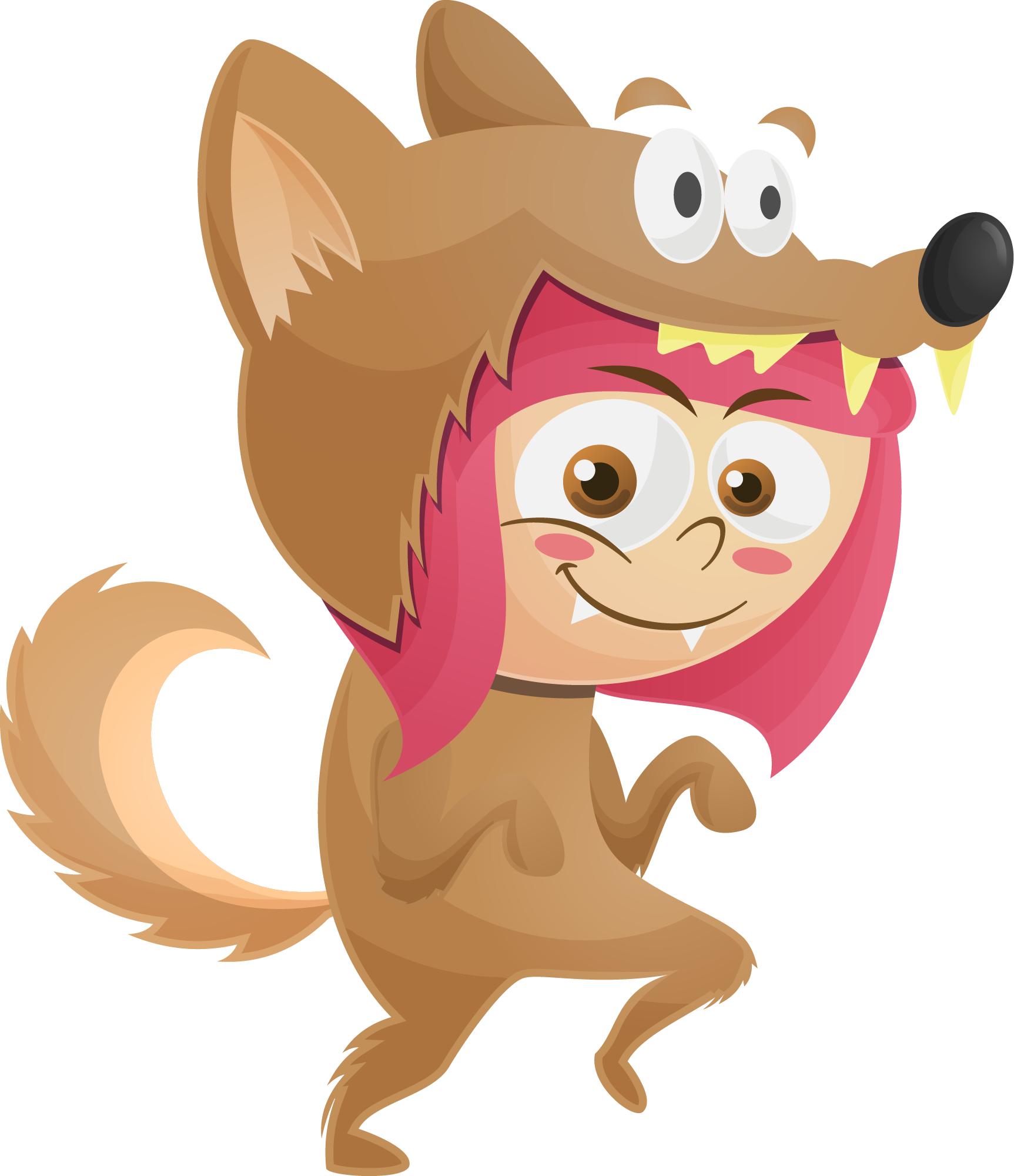 Preview for Little-red-riding-hood-cartoon-character-halloween-costume-stick-0e336