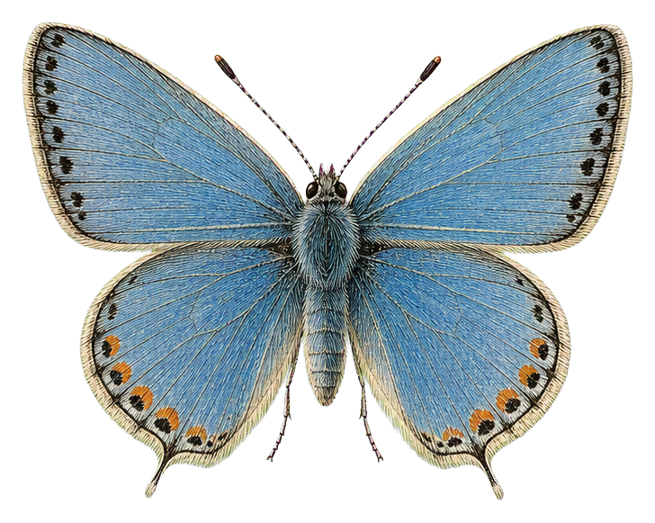 Preview for Common Blue Butterfly Sticker