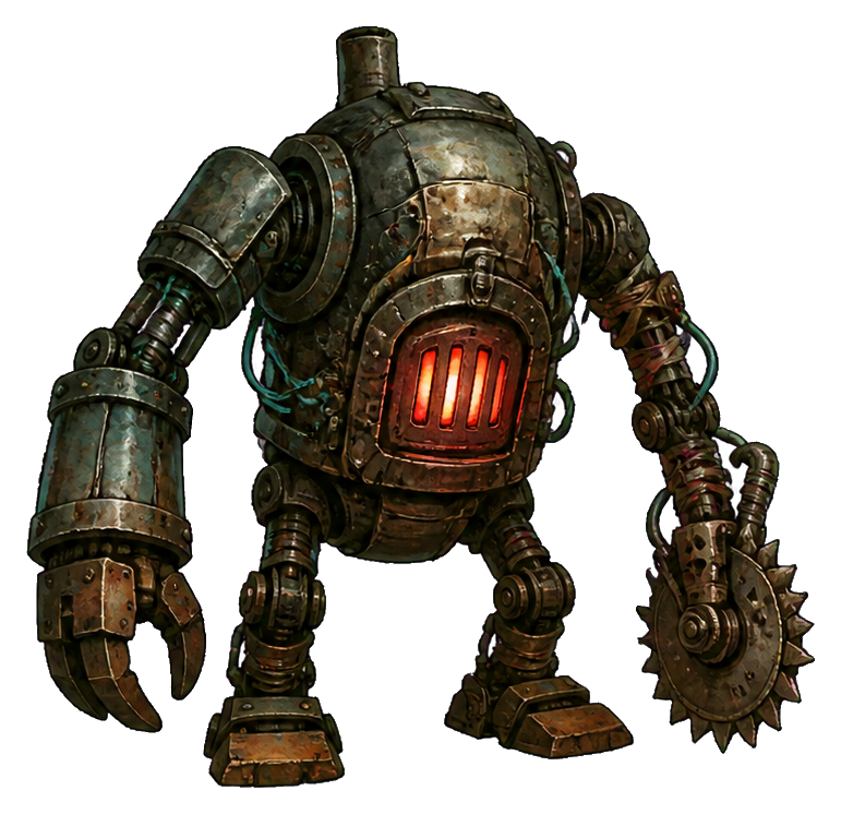 Preview for Rusted Scrapyard Mech Sticker
