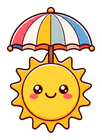 Preview for Beach Day Sun Sticker