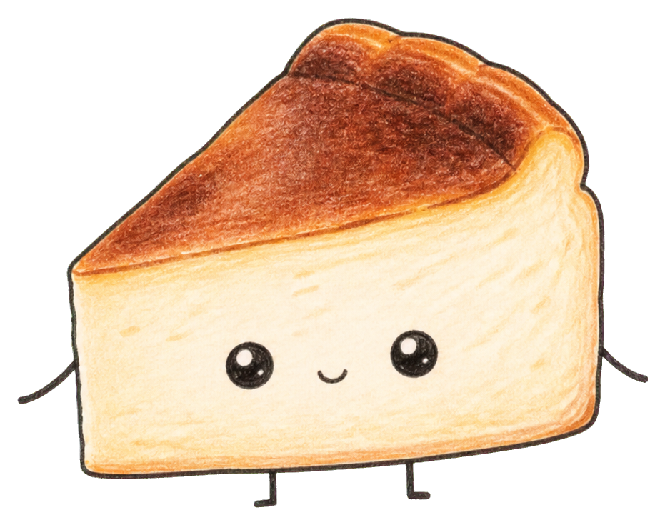 Preview for Basque Cheesecake Slice Sticker