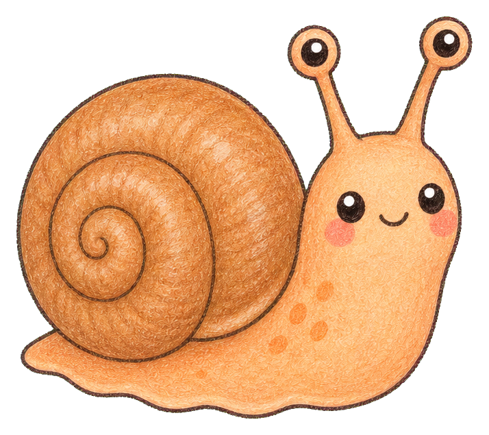 Preview for Garden Snail Sticker For Cute Designs