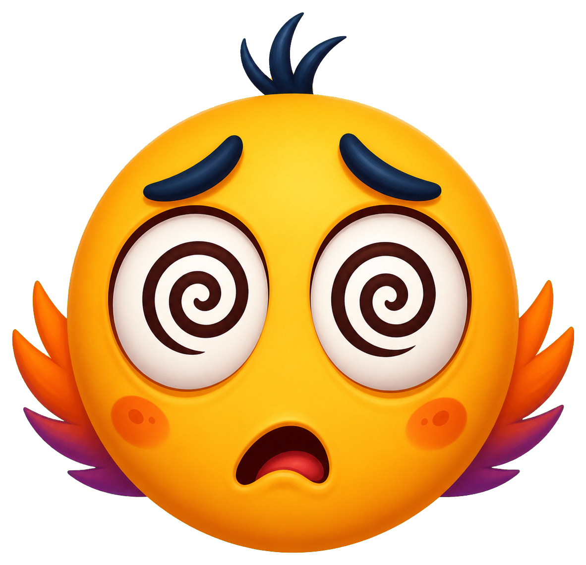 Preview for Confused Spiral Face Sticker