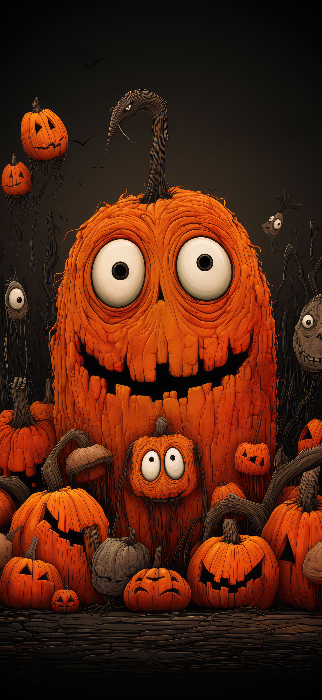 Preview for Whimsical-halloween-pumpkin-illustration-halloween-phone-backgro-6b21d