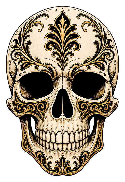 Preview for Filigree Skull Sticker