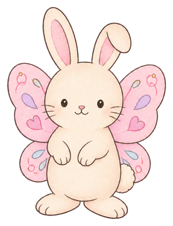 Preview for Kawaii Rabbit Fairy Wings Sticker