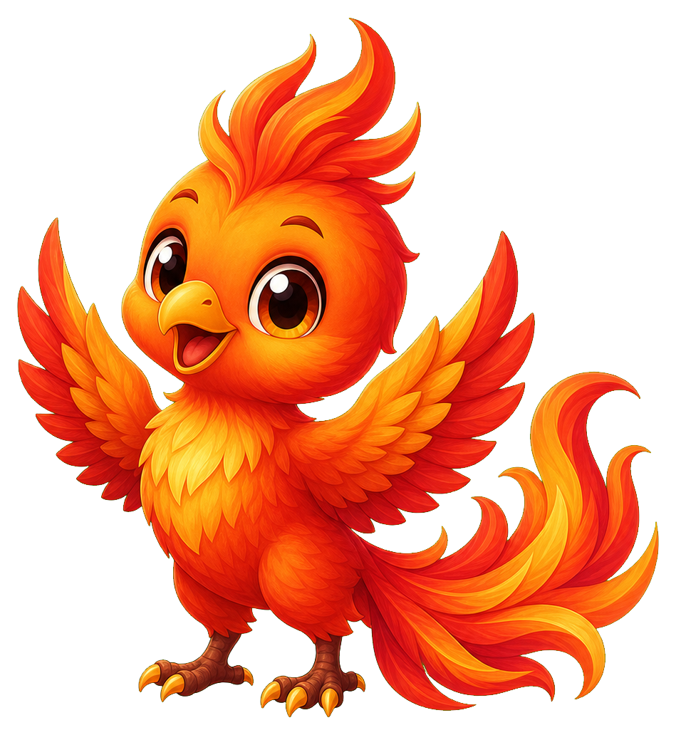 Preview for Chibi Phoenix Sticker For Cute Designs