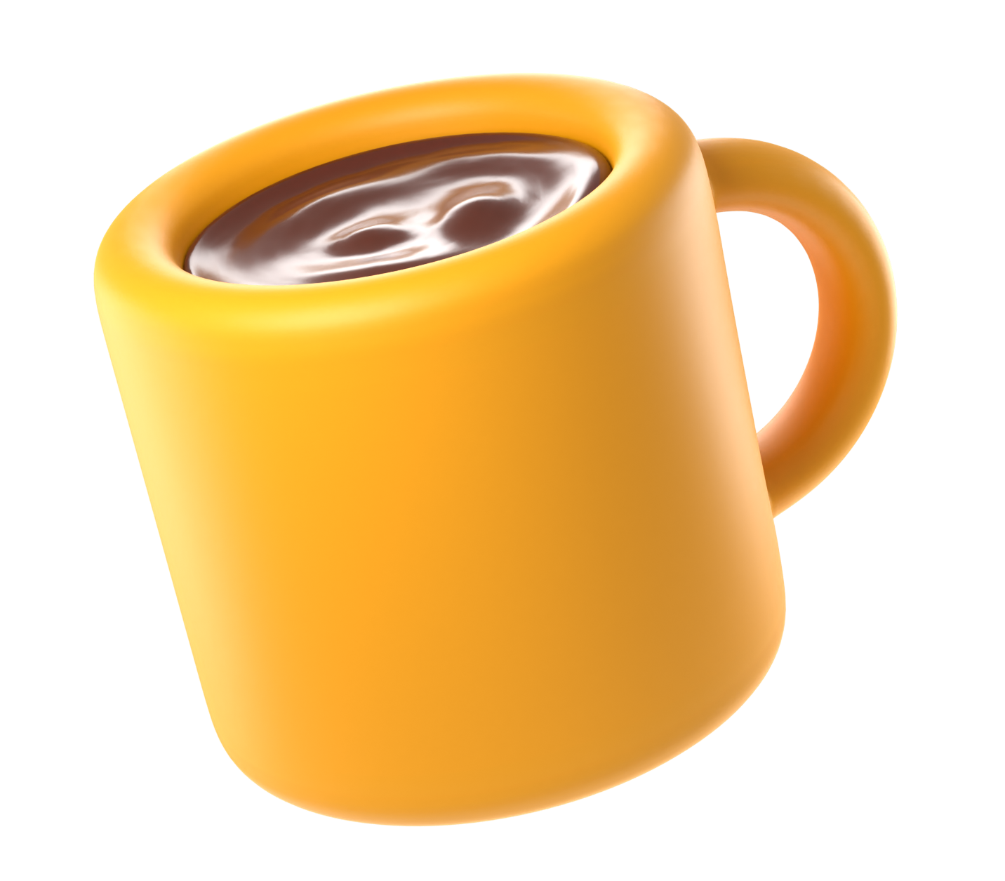 Preview for Yellow-coffee-mug-design-food-sticker-53270