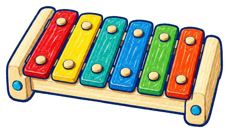 Preview for Crayon Playroom Toys Xylophone