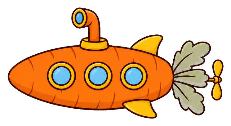 Preview for Carrot Submarine Sticker