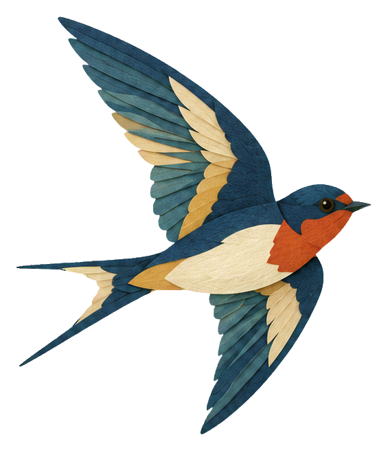 Preview for Papercut Woodland Birds Swallow