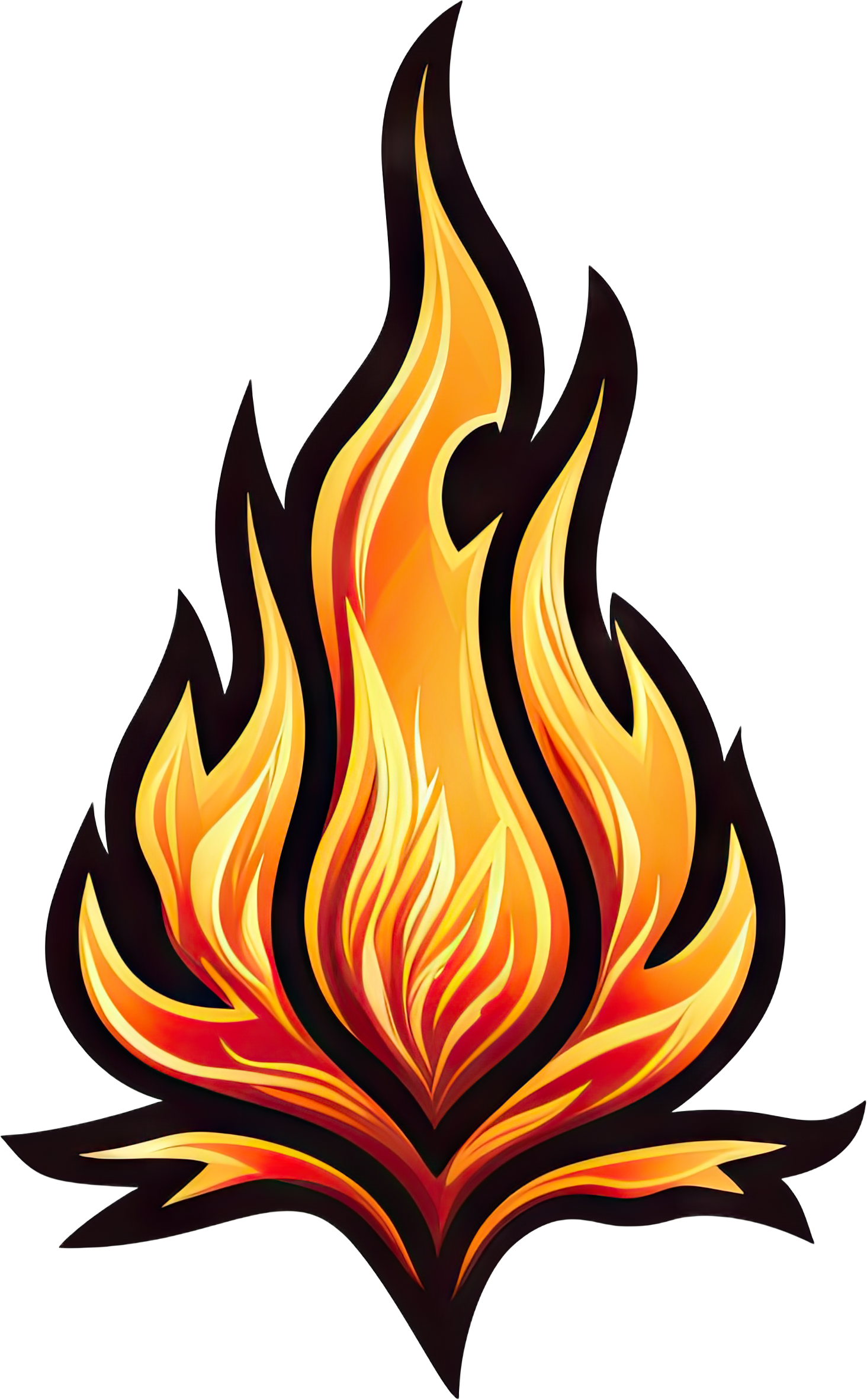 Preview for Flame-icon-illustration-logo-colorful-sticker-74185