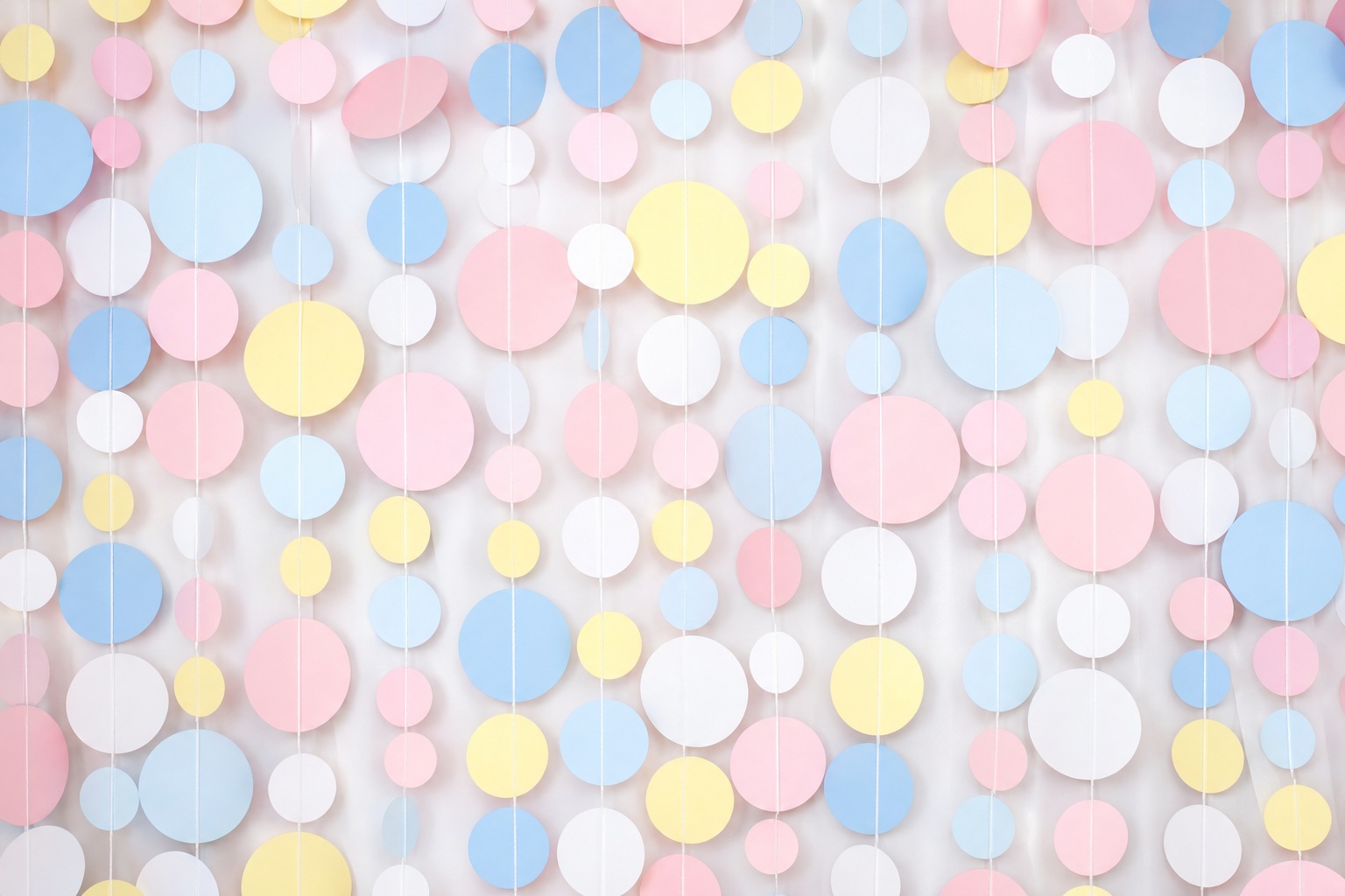 Preview for Pastel Paper Circles Background