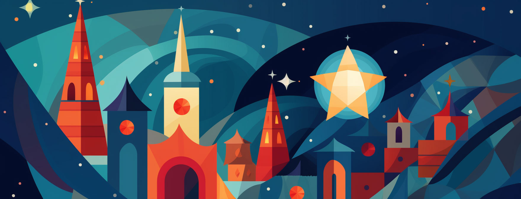 Preview for Whimsical-nighttime-cityscape-illustration-christmas-cover-backg-6ec5b