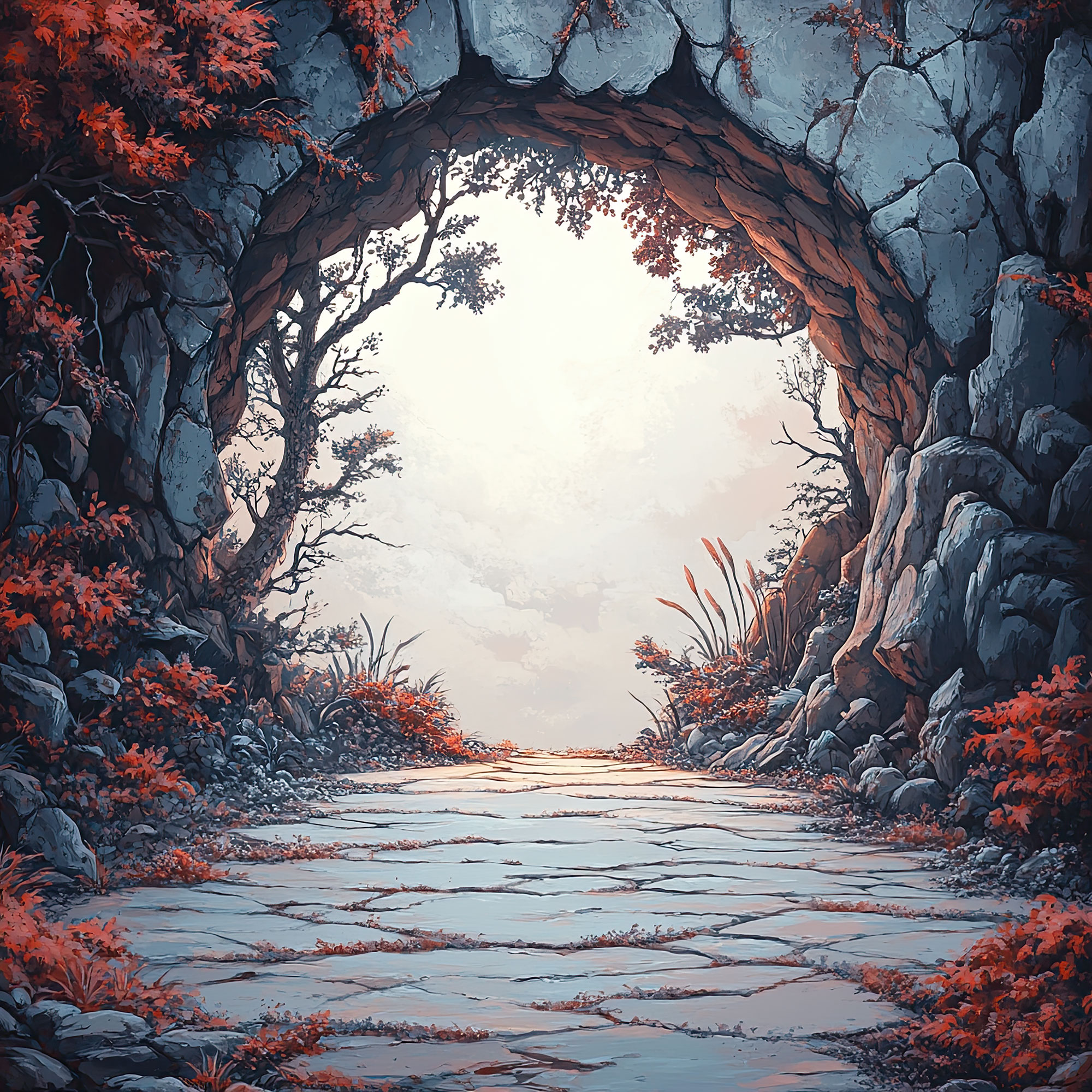 Preview for Mysterious-cave-entrance-landscape-nature-backdrop-background-b6c68