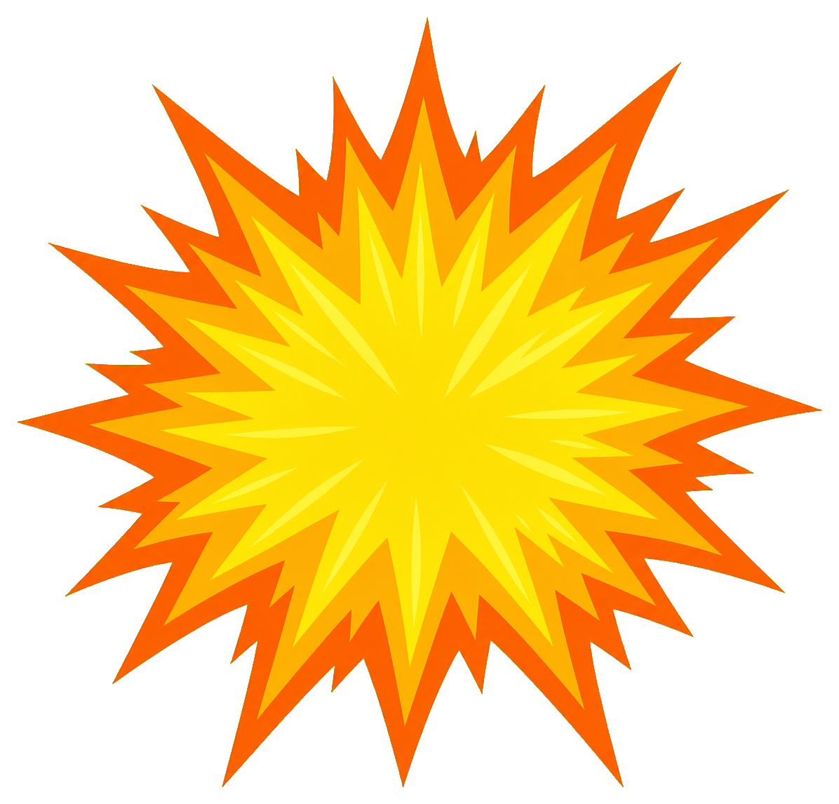 Preview for Comic Sun Burst Sticker