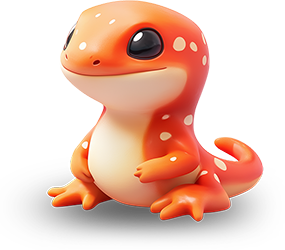 Preview for Cartoon-orange-salamander-illustration-animal-sticker-c9f58