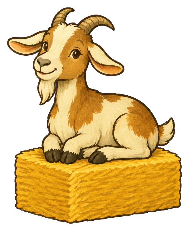 Preview for Goat On A Hay Bale