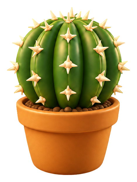 Preview for 3d Houseplants Barrel Cactus