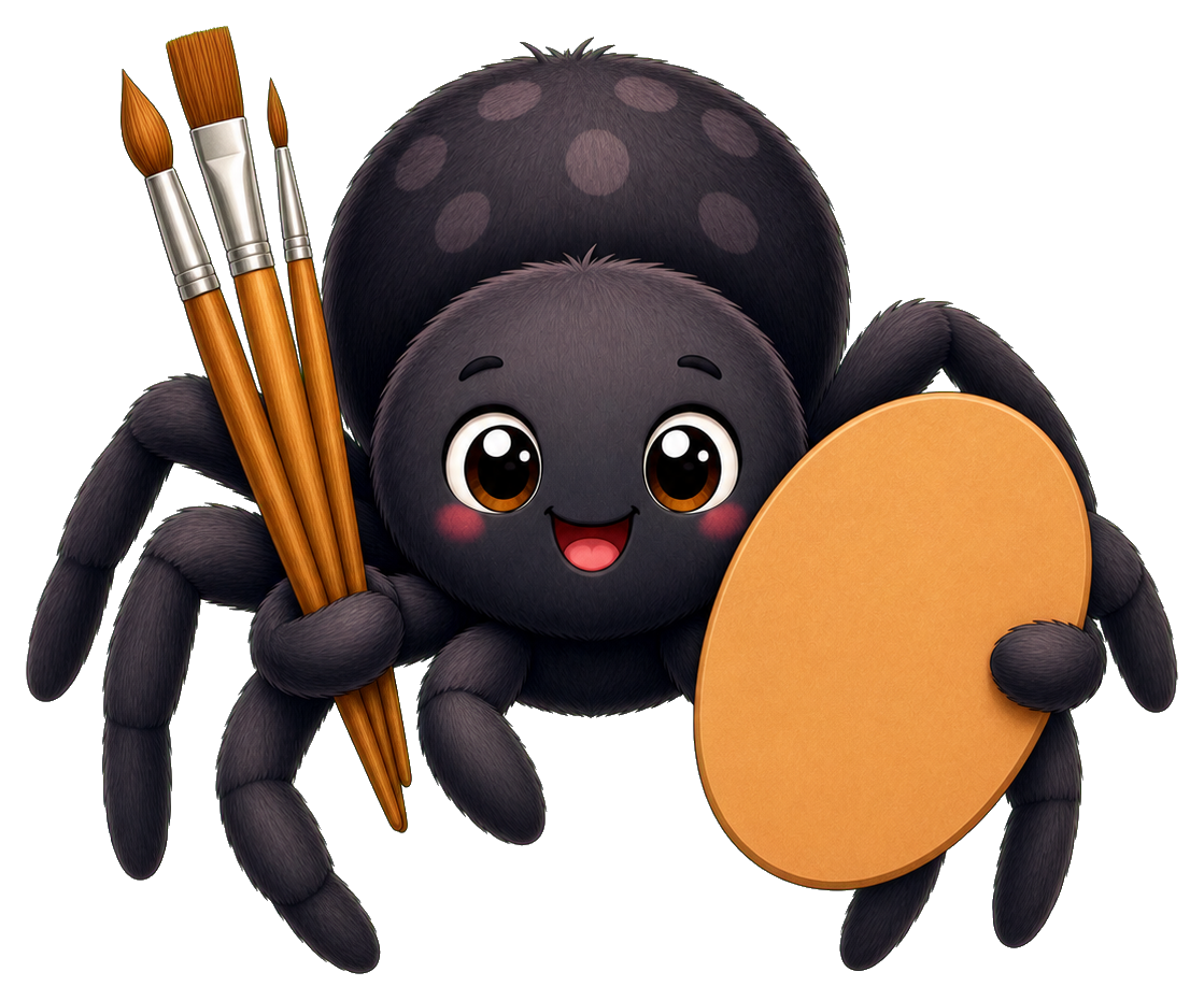 Preview for Spider Artist Sticker For Creative Designs