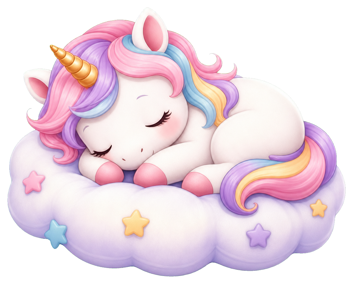 Preview for Sleeping Unicorn Sticker For Fantasy Designs