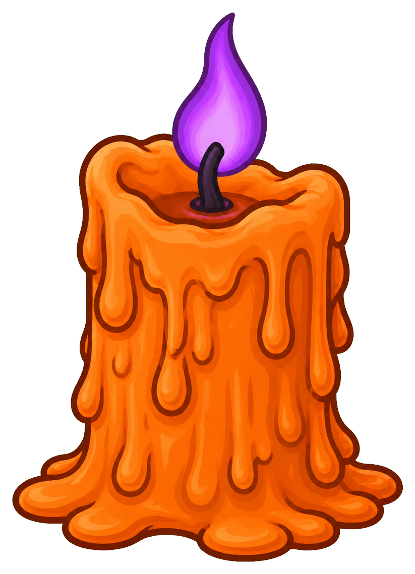 Preview for Melting Halloween Candle Sticker