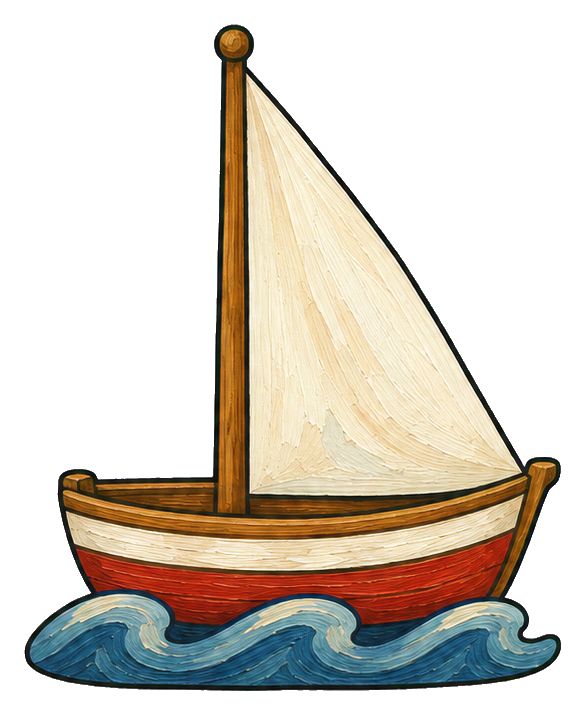 Preview for Coastal Lighthouse Folk Art Sailboat
