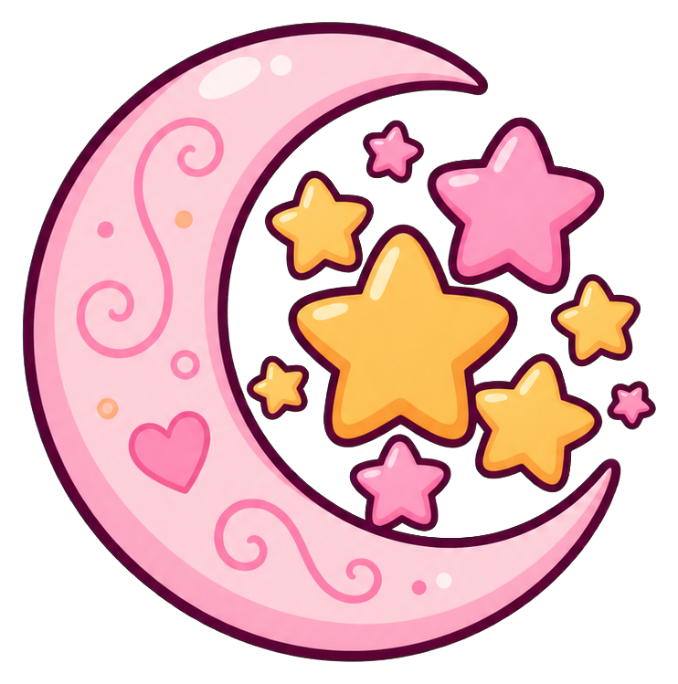 Preview for Magic Moon Stars Sticker