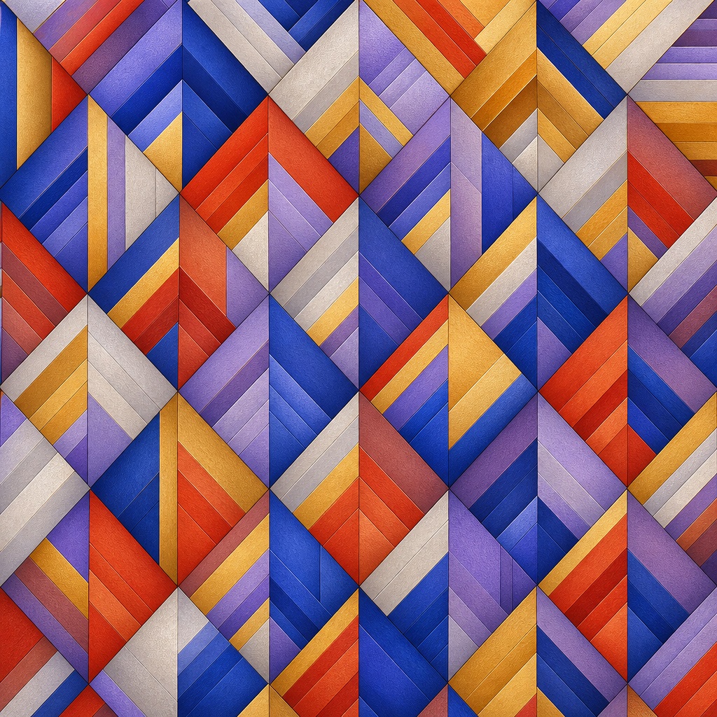Preview for Ultramarine Vermilion Gold Geometric Background
