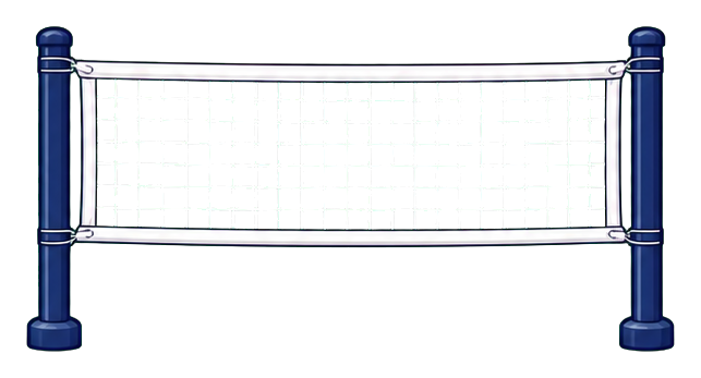 Preview for Volleyball Net Posts Sticker