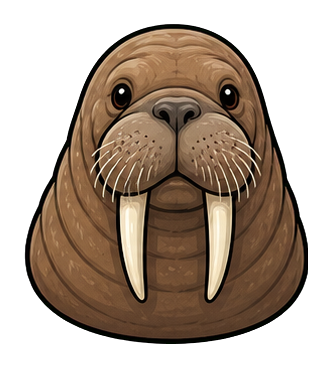 Preview for Walrus Face Sticker