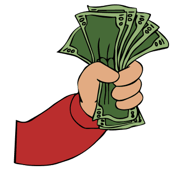 Preview for Cartoon-hand-holding-cash-green-sticker-0763d