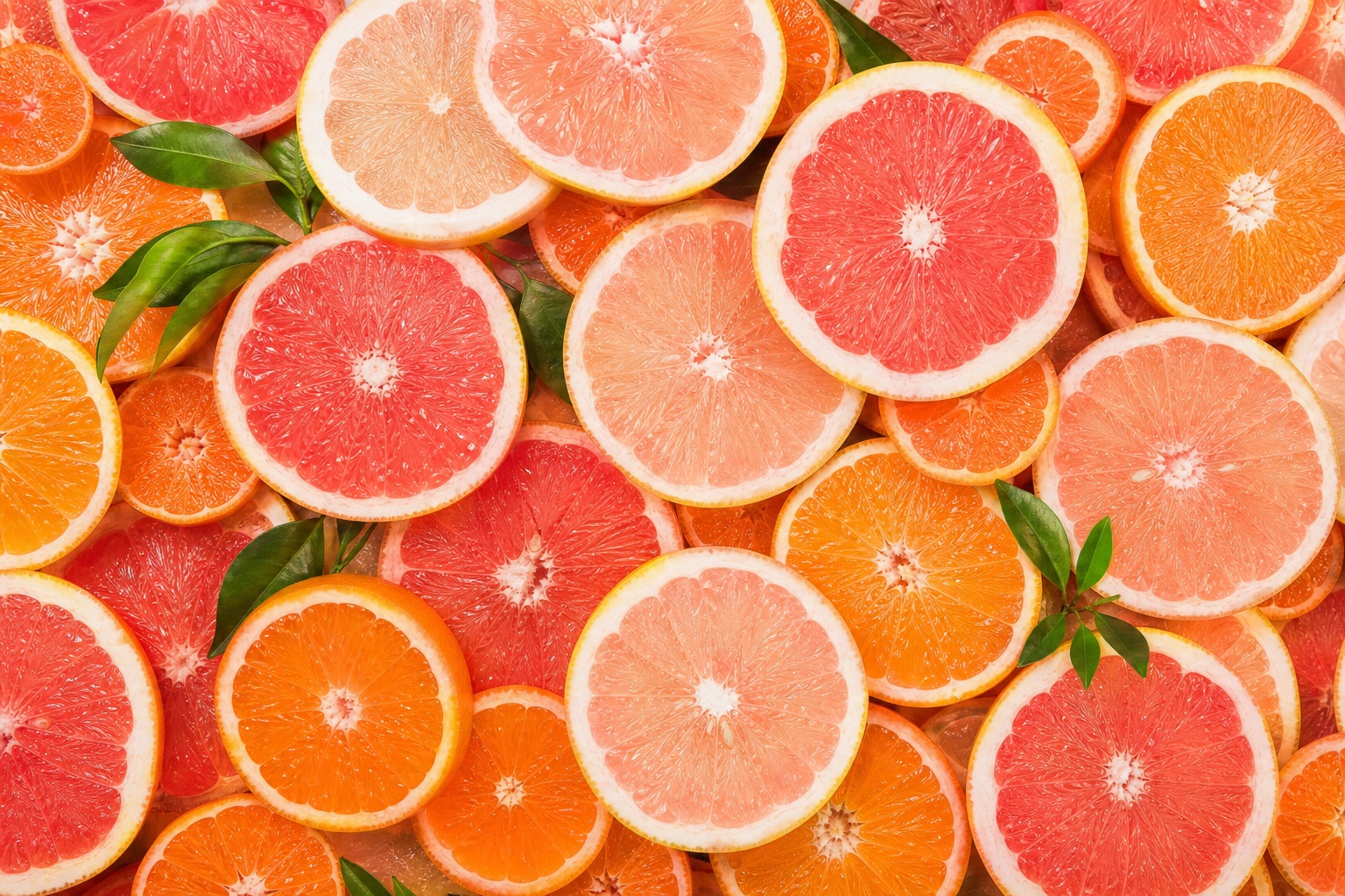 Preview for Citrus Slice Flatlay Background