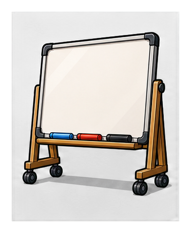 Preview for Blank Whiteboard Easel Sticker