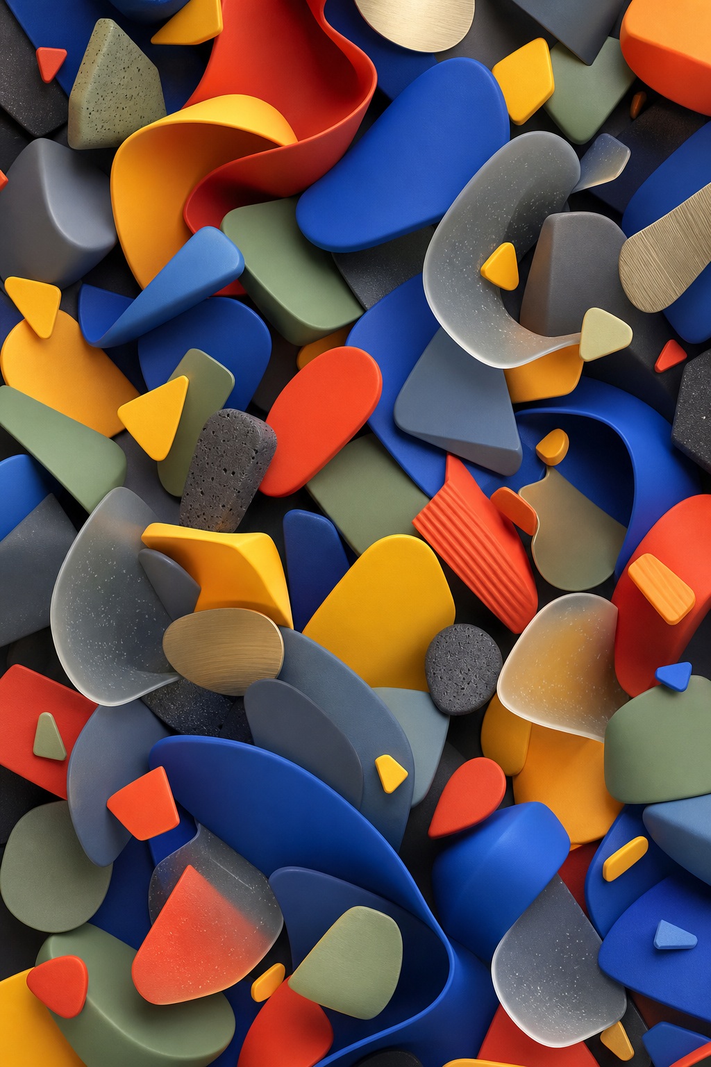 Preview for Whimsical 3d Shapes Background Stock Art