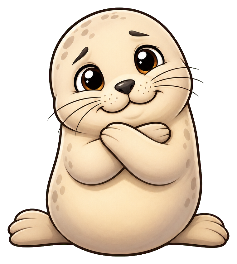 Preview for Affectionate Cream Seal Sticker