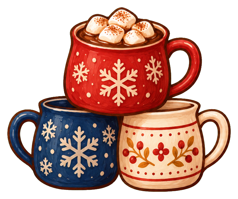 Preview for Stacked Cocoa Mugs