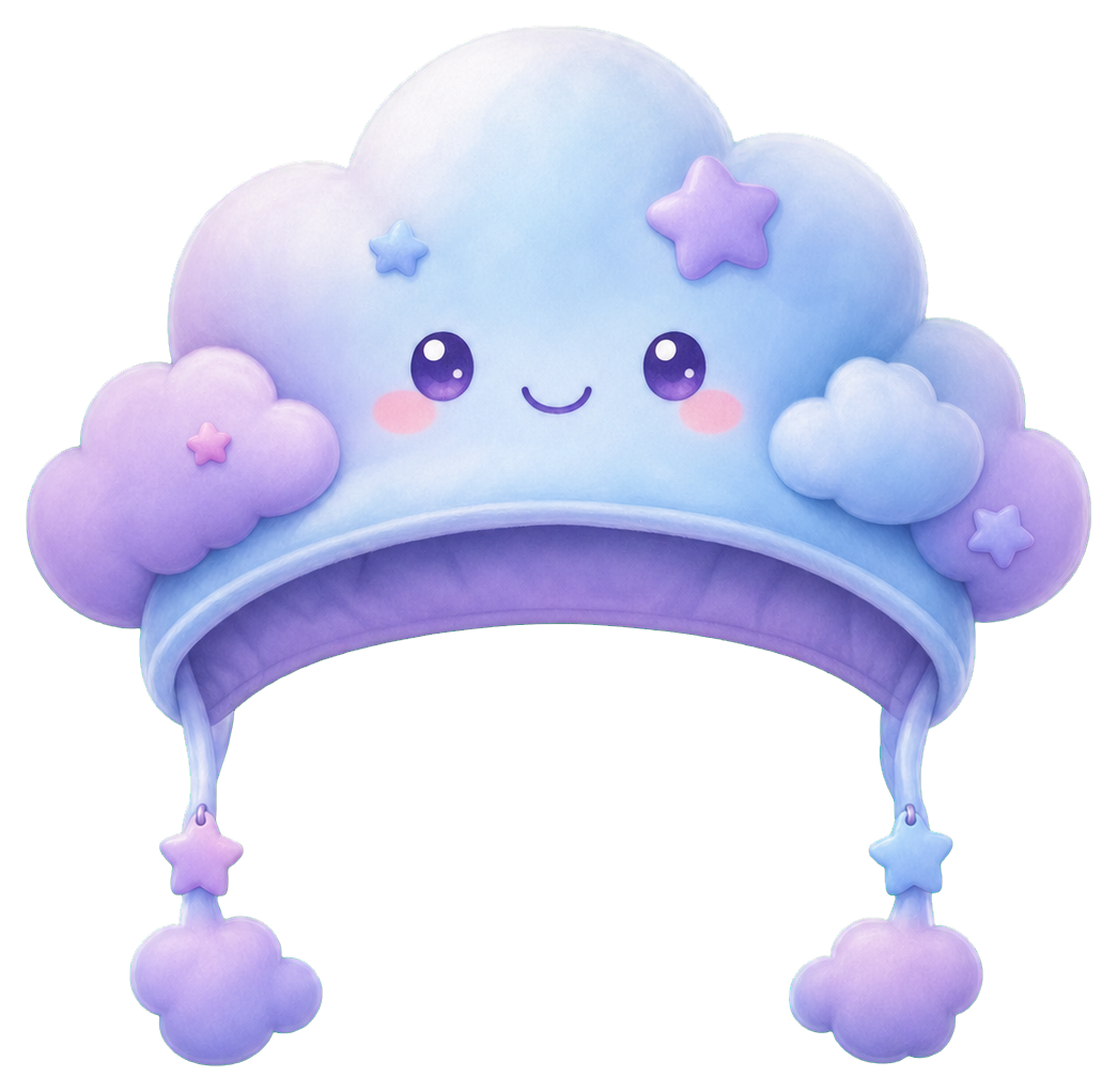 Preview for Cloud Hat Sticker For Cute Photo Overlays