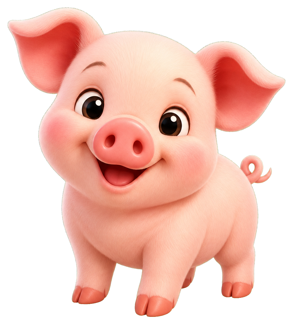 Preview for Piglet Sticker For Cute Animal Designs
